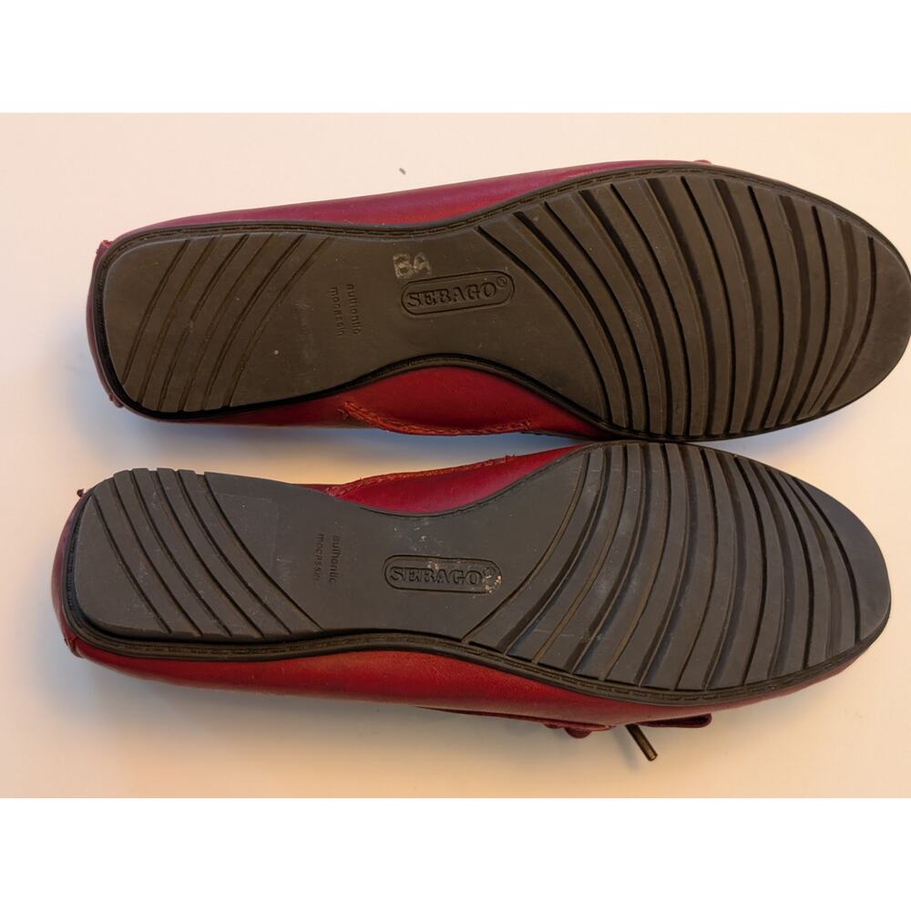 SEBAGO Meriden Kiltie Loafer Moccasin Dark Red Leather 7.5 - Picture 7 of 9